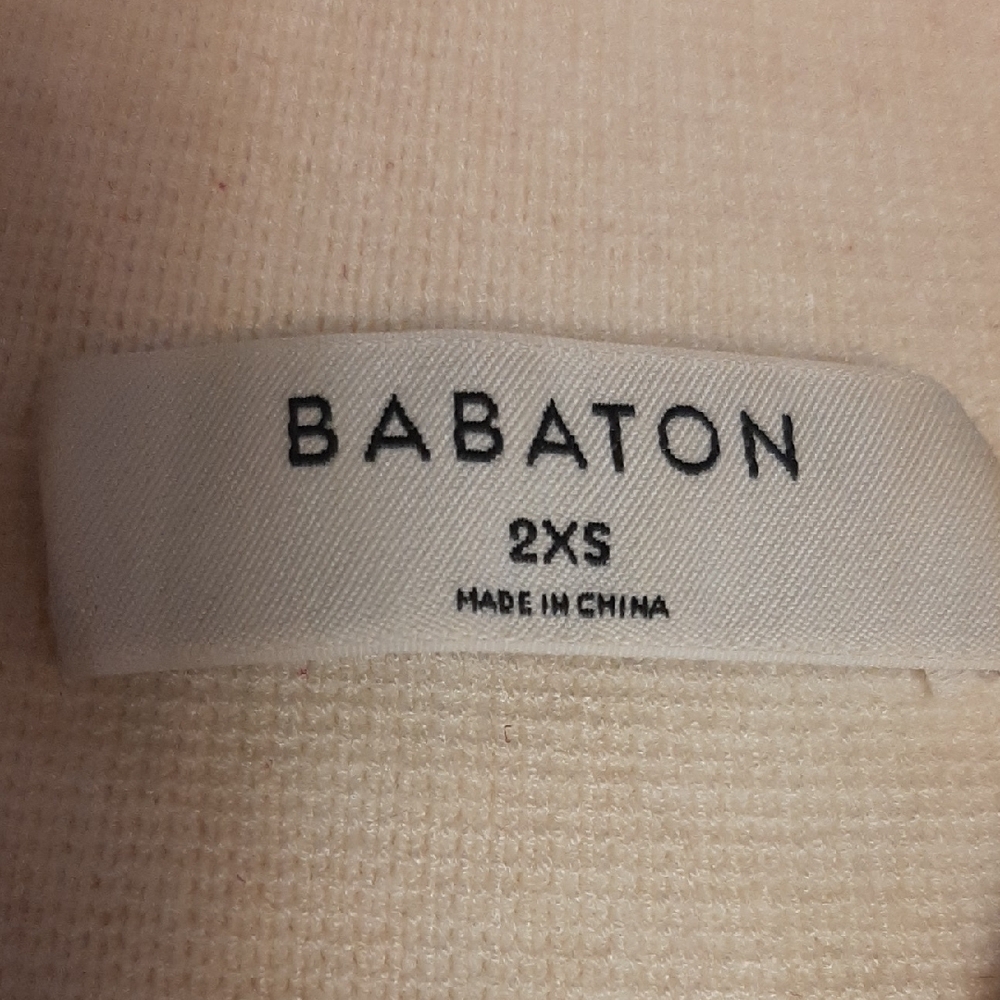BABATON💝NWOT Cream Longline Button-Front Knit Jacket VERY OVERSIZED Sz S - Picture 7 of 12